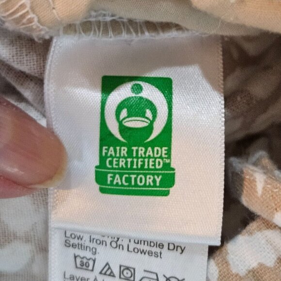 J. Crew Womens Cheeta Print Pants Size 10 Pull On Linen Cotton Blend Tan White - Picture 7 of 10